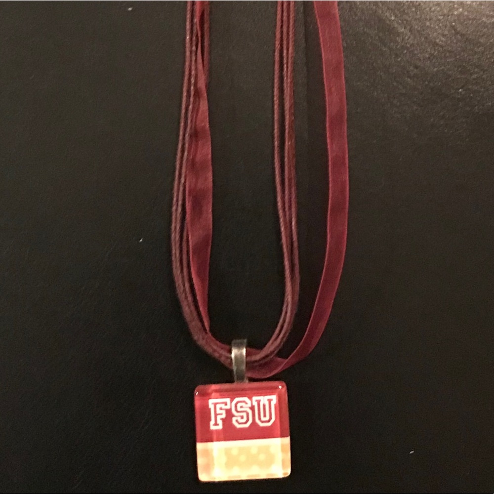 🤩 Bashful Bliss FSU tile necklace